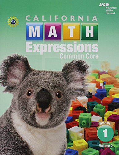 2015 California Math Expressions Student Activity Book (Softcover), Volume 2Grade 1