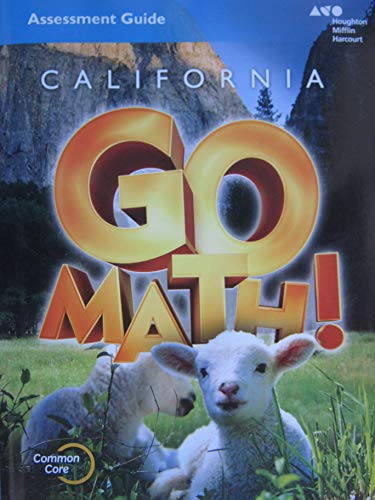Houghton Mifflin Harcourt Go Math! California Assessment Guide Blackline MastersGrade K