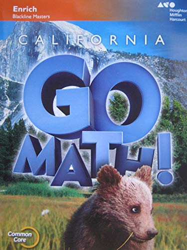 Houghton Mifflin Harcourt Go Math! California Enrichment Workbook BlacklineMasters Grade 2