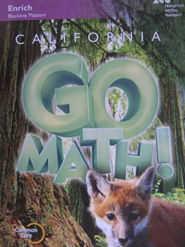 Houghton Mifflin Harcourt Go Math! California Enrichment Workbook BlacklineMasters Grade 3