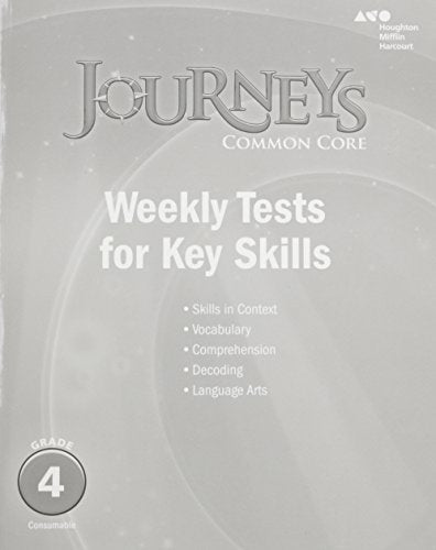 Journeys Common Core Weekly Assessments Grade 4