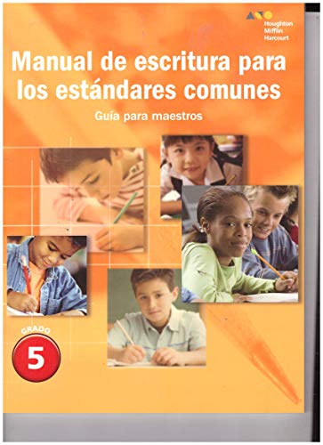 Senderos EstÃ¡ndares Comunes Writing Handbook Teacher's Guide Grade 5
