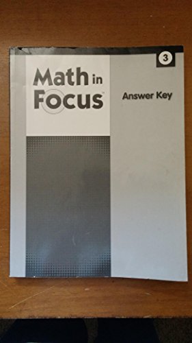 Math In Focus Calvert Answer Key Grade 3