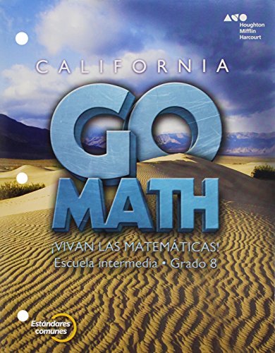 California Go Math! Spanish Interactive Student Edition Grade 8