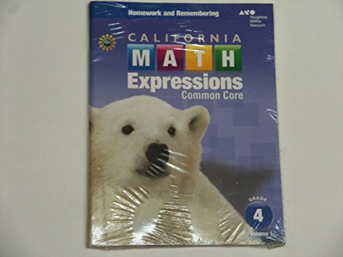 California Math Expressions Homework & Remembering Collection Grade 4