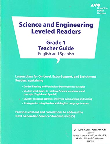 Science and Engineering Leveled Readers Teacher's Guide Grade 1 2014