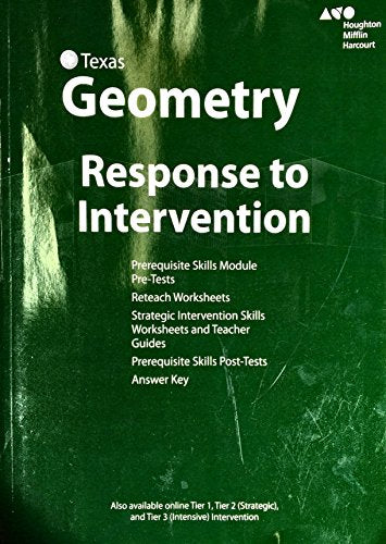 HMH Geometry Texas Intervention Resources Blackline Master