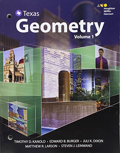 HMH Geometry Texas Interactive Student Edition Volumes 1 & 2 Bundle