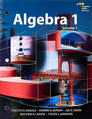 HMH Algebra 1 Interactive Student Edition Volume 1 2015