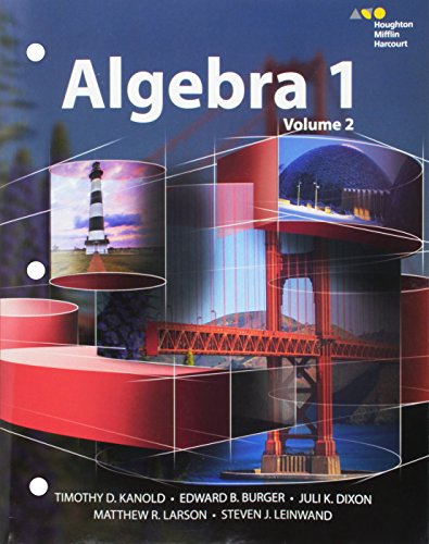HMH Algebra 1 Interactive Student Edition Volume 2 2015