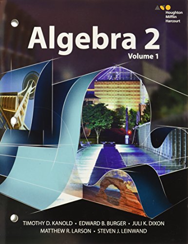 HMH Algebra 2 Interactive Student Edition Volume 1