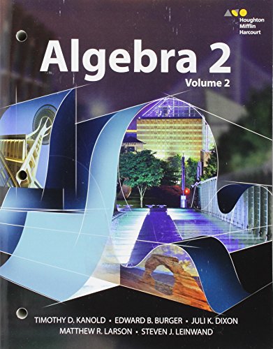 HMH Algebra 2 Interactive Student Edition Volume 2
