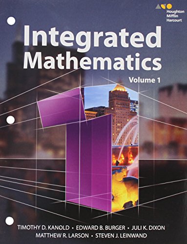 HMH Integrated Math 1 Interactive Student Edition Volume 1 (consumable)