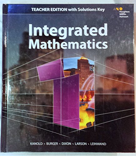 HMH Integrated Math 1 Teacher's Edition with Solutions
