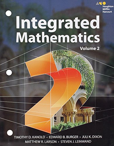 HMH Integrated Math 2 Interactive Student Edition Volume 2 (consumable)