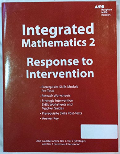HMH Integrated Math 2 Response to Intervention Teacher Resources Blackline Masters
