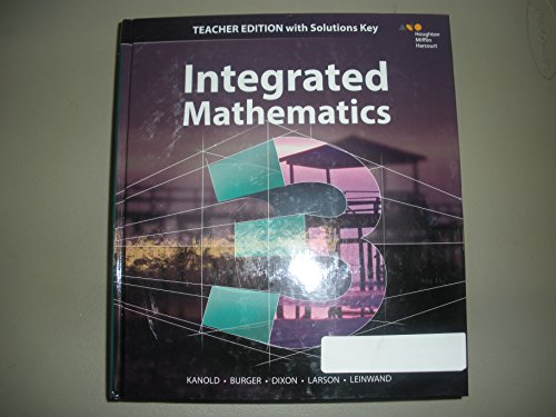HMH Integrated Math 3 Teacher's Edition with Solutions