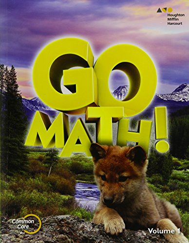 2015 Go Math! Student Edition Volume 1 Grade 1