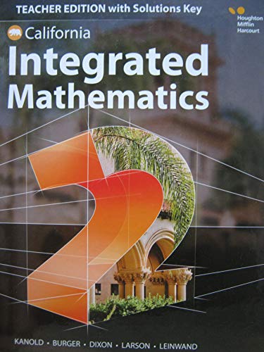 HMH Integrated Math 2 California Teacher Edition with Solutions