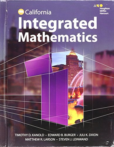 Hmh Integrated Math 1: Student Edition 2015 [Hardcover] Houghton Mifflin Harcourt