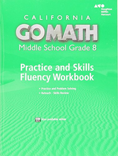 Practice Fluency Workbook Grade 8 (Go Math!) [Paperback] Holt Mcdougal