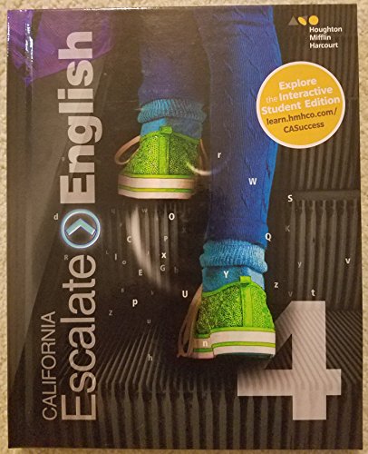 Houghton Mifflin Harcourt Escalate English California Student Edition Grade 4 2017