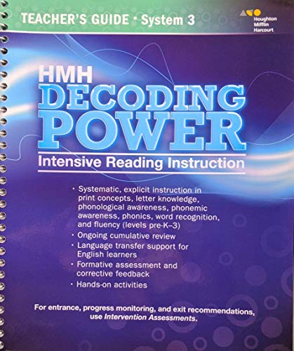 Journeys Decoding Power: Intensive Reading Instruction Teacher Guide SystemGrade 3