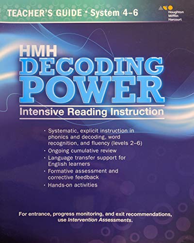 Journeys Decoding Power: Intensive Reading Instruction Teacher Guide SystemGrades 4-6
