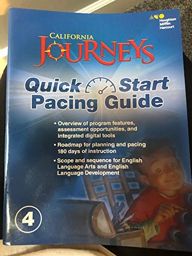 Journeys California Quick Start Pacing Guide Grade 4