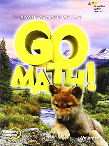 HMH GoMath! Spanish Student Edition Volume 1 Grade 1 2015