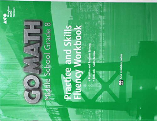 Go Math! Practice Fluency Workbook Grade 8