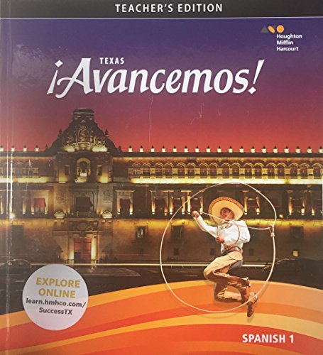 Â¡Avancemos! Texas Teacher Edition Level 1 2018