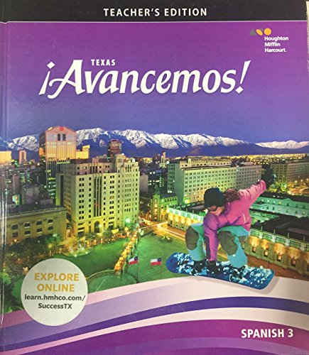 Â¡Avancemos! Texas Teacher Edition Level 3 2018