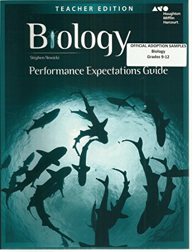 HMH Biology Performance Expectation Guide Teacher Edition