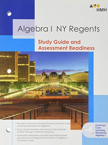 HMH Algebra 1 New York Regents Study Guide and Assessment Readiness