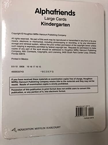 Journeys Alphafriends Cards Large Level K