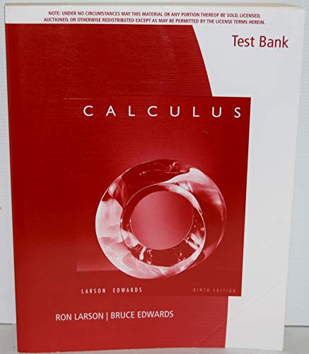 Calculus Test Bank Larson