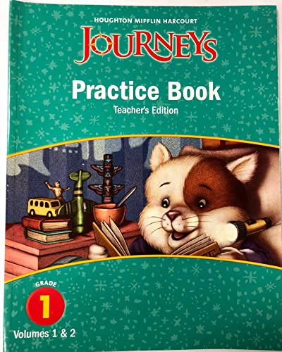 Journeys Practice Book Teachers Edition Grade 1 Volumes 1 Y 2 [Paperback] Houghton Mifflin