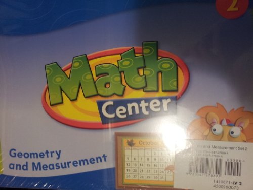 Houghton Mifflin Harcourt Math West Virginia Grab And Go Kit Math Center Cards Level 2 Set2 Geometry and Measurement