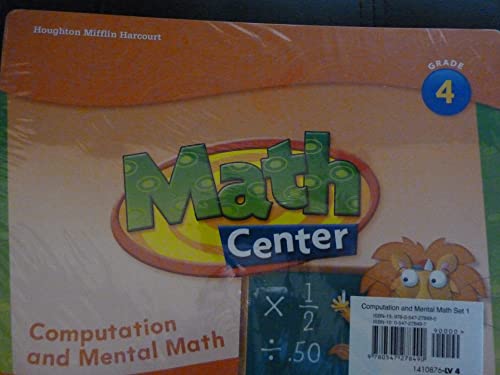 Houghton Mifflin Harcourt Math West Virginia Grab And Go Kit Math Center Cards Level 4 Set1 Computation and Mental Math