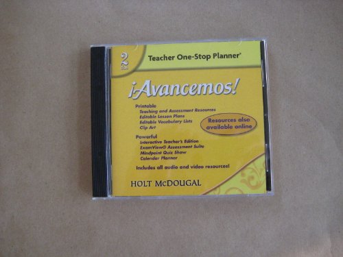 ?Avancemos!: Teacher's One-Stop Planner DVD Level 2 [CD-ROM] Staff