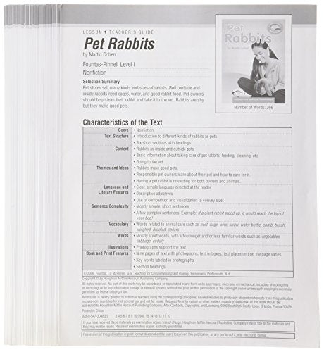 Vocabulary Reader Teacher's Guide Strand Set Grade 2 (Hmr Leveled Readers 2010) [Paperback] Reading