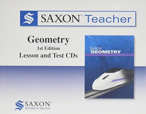 Saxon Geometry Homeschool Saxon Teacher CD ROM 1st Edition