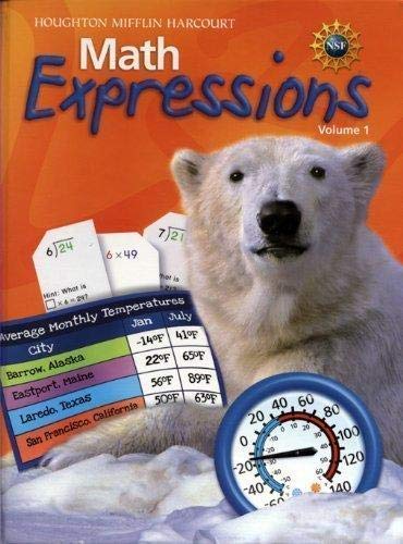 Math Expressions: Hardcover Student Activity Book Collection (Volume 1) Grade 4 2011 [Paperback] HOUGHTON MIFFLIN HARCOURT