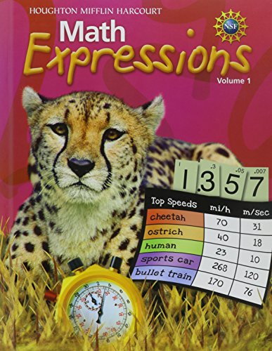 Math Expressions: Student Activity Book Hard Cover, Volume 1 Grade 5 2011 [Paperback] HOUGHTON MIFFLIN HARCOURT