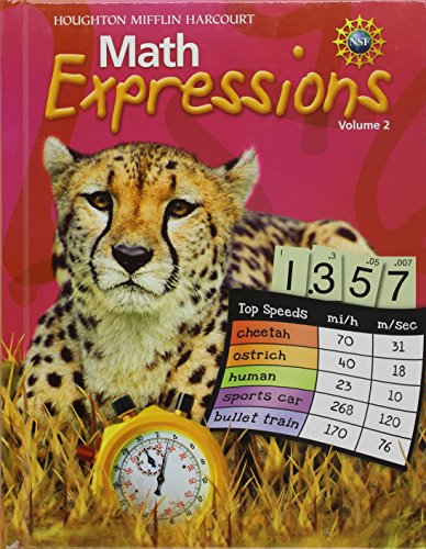 Math Expressions: Student Activity Book Hard Cover, Volume 2 Grade 5 2011 [Paperback] HOUGHTON MIFFLIN HARCOURT
