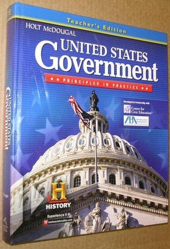 United States Government: Principles in Practice: Teacher Edition 2012 [Hardcover] Holt McDougal