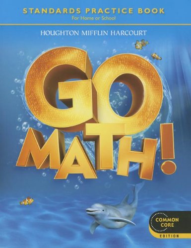 Houghton Mifflin Harcourt Go Math Student PracticeBook Grade K