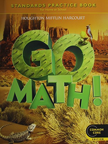 Houghton Mifflin Harcourt Go Math Student PracticeBook Grade 5