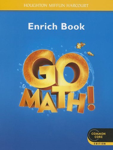 Go Math! Student Enrichment Workbook Grade K